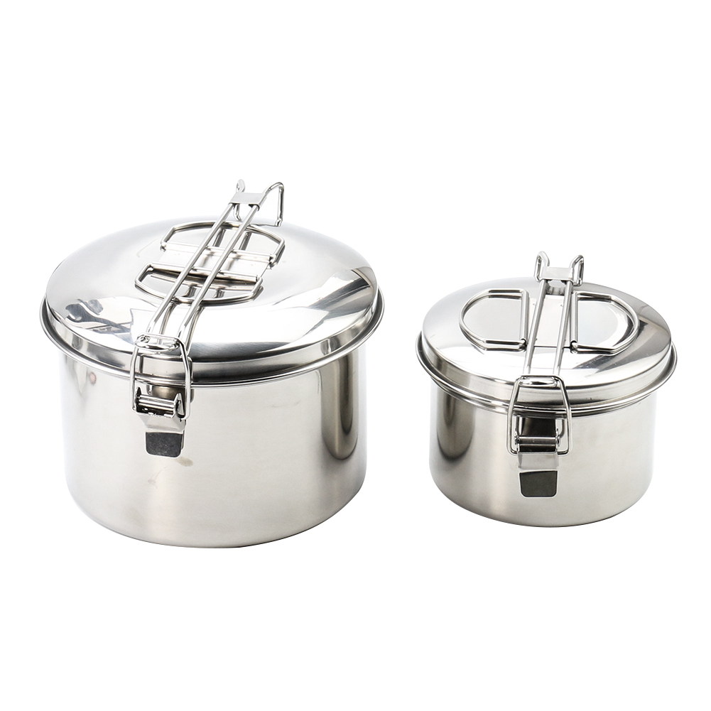 Camping Hanging Cooking Pot - Panci Gantung Baja Tahan Karat dengan