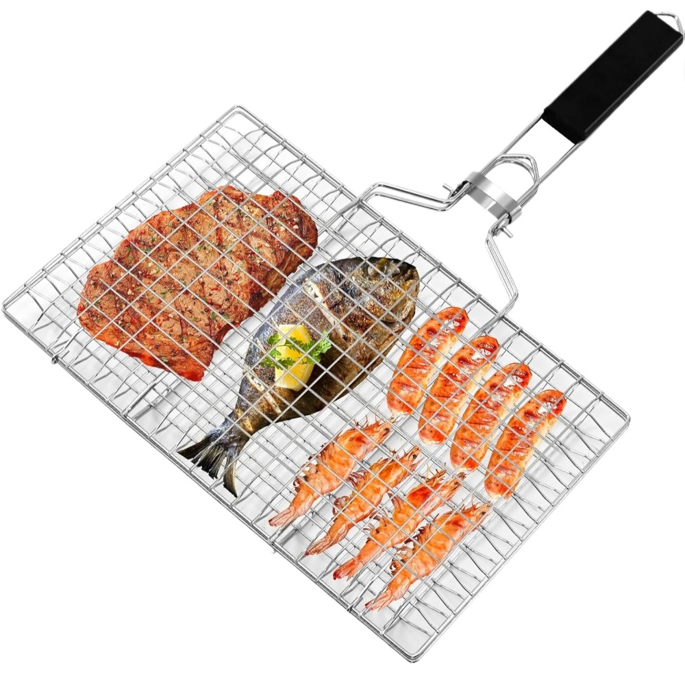Camping Cooking Basket - Keranjang Pemanggang Portabel Rak BBQ Pemanggang
