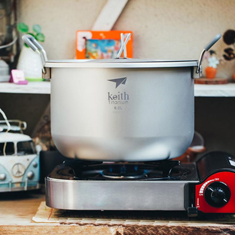 Camping Cooking Ware - Keith Set alat masak berkemah 6l,