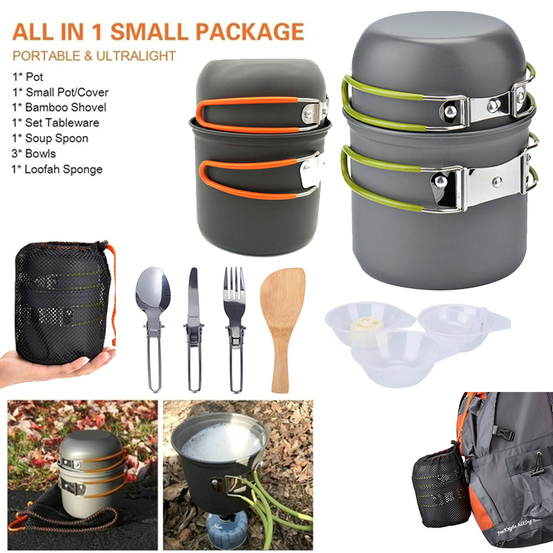 Camping Cooking Knife Set - Panci Berkemah Baru Set Luar Ruangan