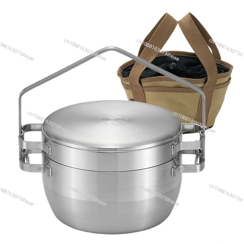 Camping Hanging Cooking Pot - Panci masak gantung luar ruangan baja