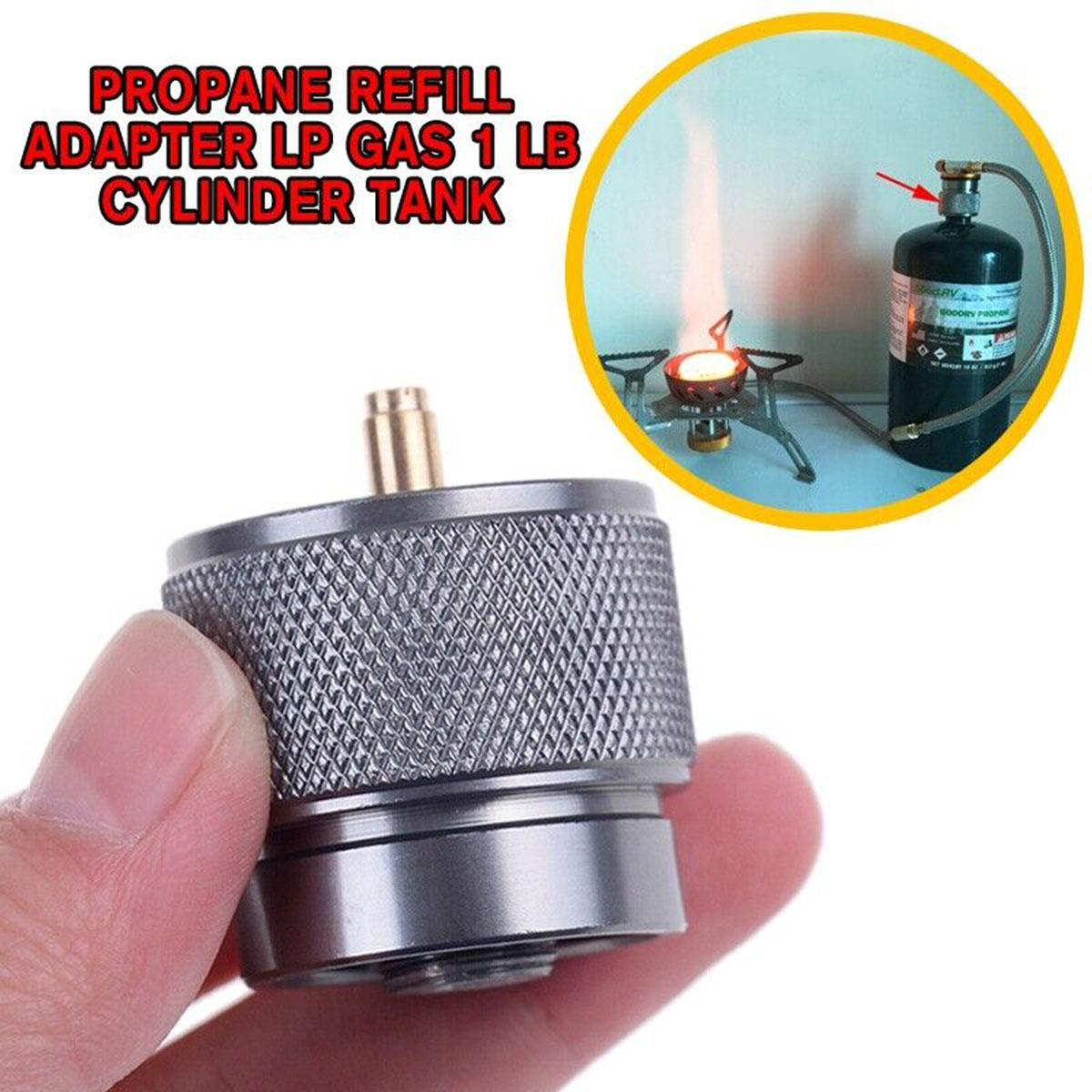Camping Cooking Canister - 1/2 Buah Adaptor Isi Ulang Kompor