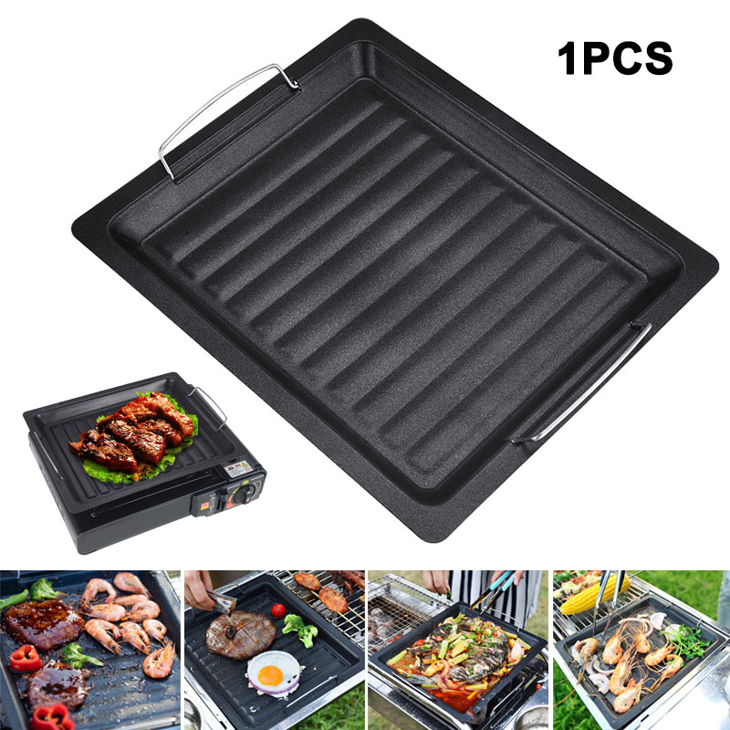 Camping Cooking Ware - Panci Panggangan Persegi Tebal untuk Luar