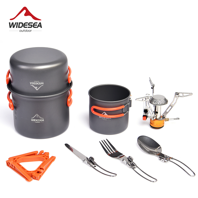 Camping Cooking Knife Set - Layar Lebar berkemah Set peralatan makan