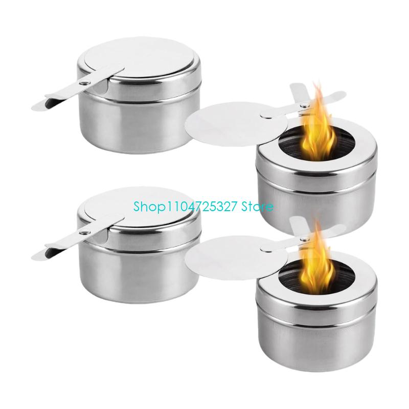 Camping Cooking Container - D8KF 4 Buah Wadah Pembakar Tahan