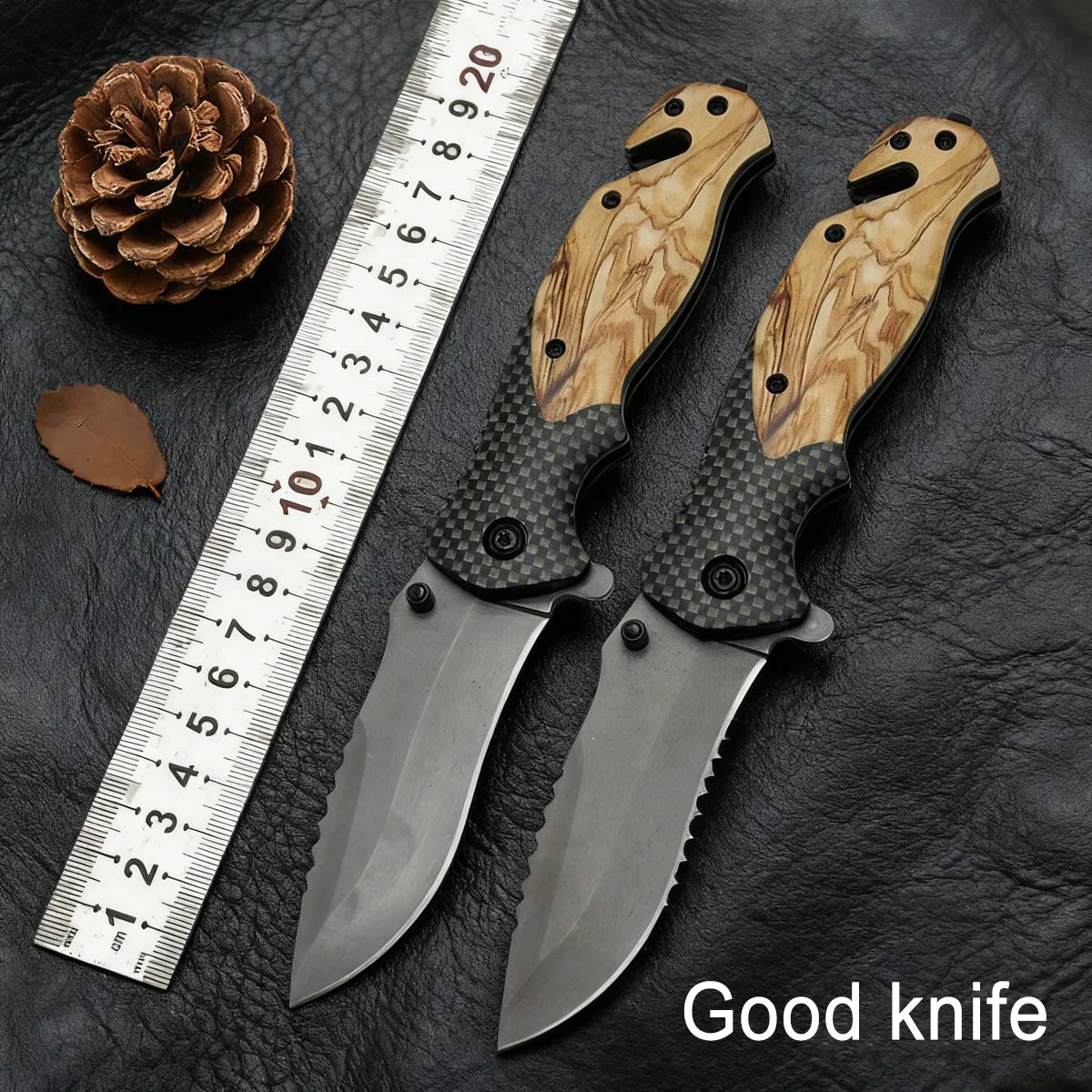 Camping Cooking Tools - Pisau lipat luar ruangan multifungsi pria,