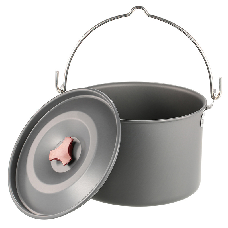 Camping Hanging Cooking Pot - Panci Gantung Camping 4L, Tripod Camping