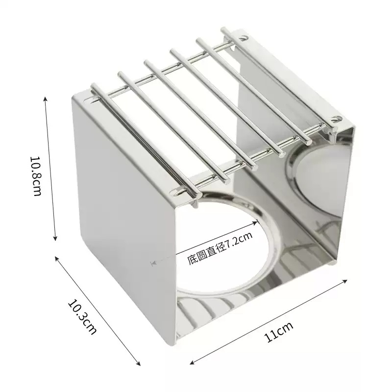 Camping Cooking Tools - Penyangga Kompor Kopi Persegi dari Baja