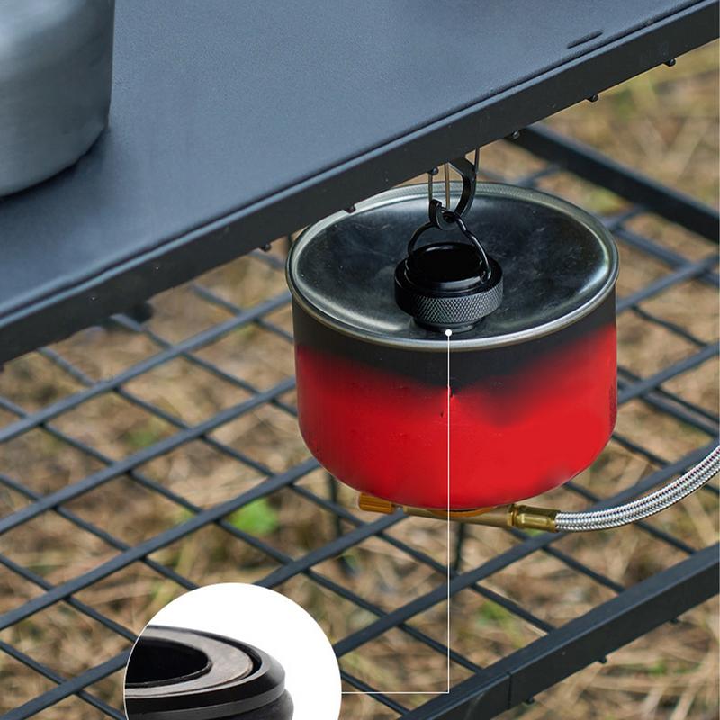 Camping Cooking Canister - Tutup kaleng kecil udara memasak aluminium
