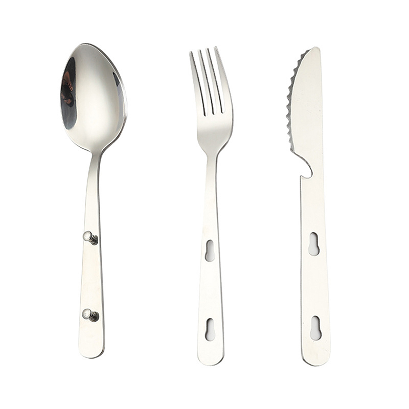 3pc/set Peralatan Makan Portab - Camping Cooking Knife Set ulasan dan harga