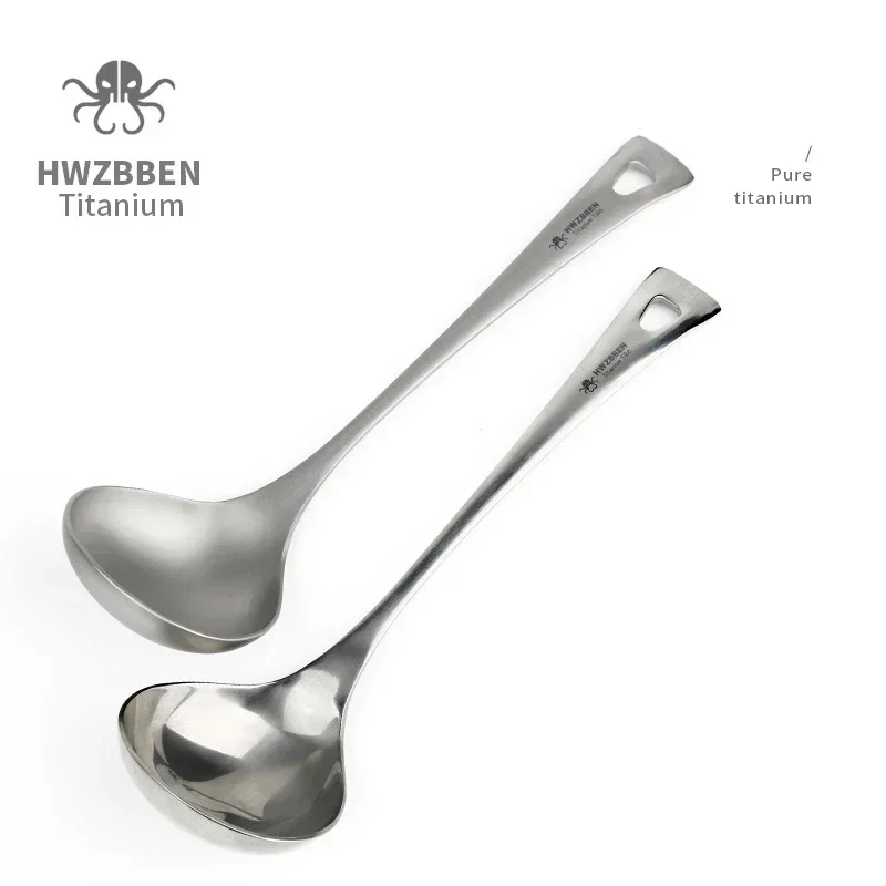 HWZBBEN sendok sup Titanium lu - Camping Cooking Ware ulasan dan harga