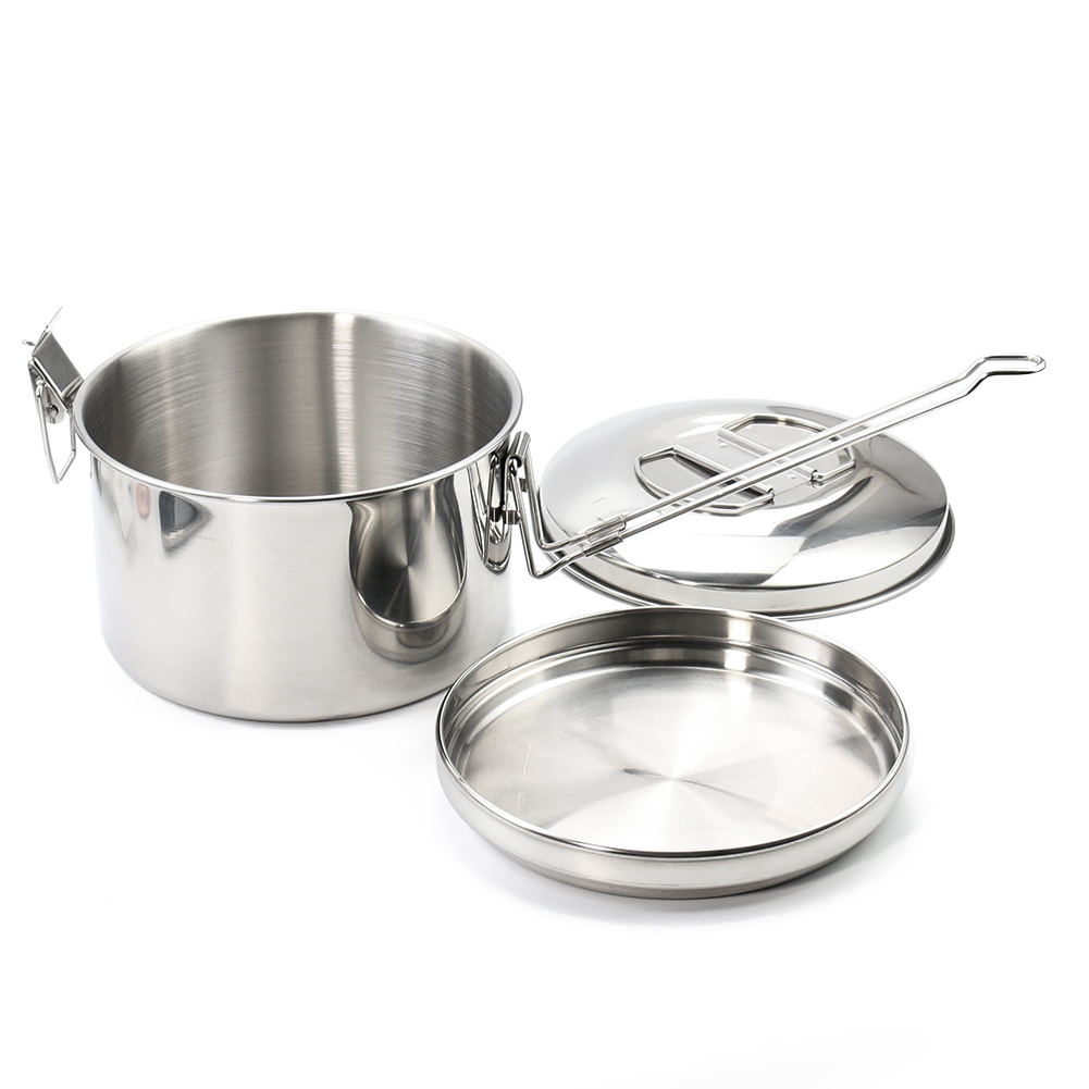 Panci Gantung Baja Tahan Karat - Camping Hanging Cooking Pot ulasan dan harga