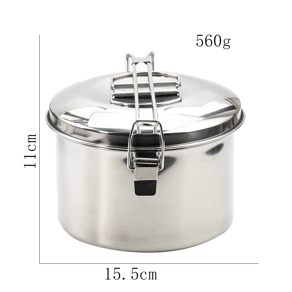 Panci Gantung Baja Tahan Karat - Camping Hanging Cooking Pot ulasan dan harga