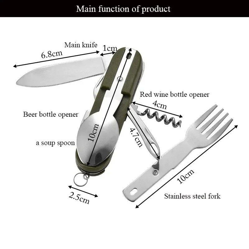 Set Peralatan Makan Camping 7  - Camping Cooking Knife Set ulasan dan harga