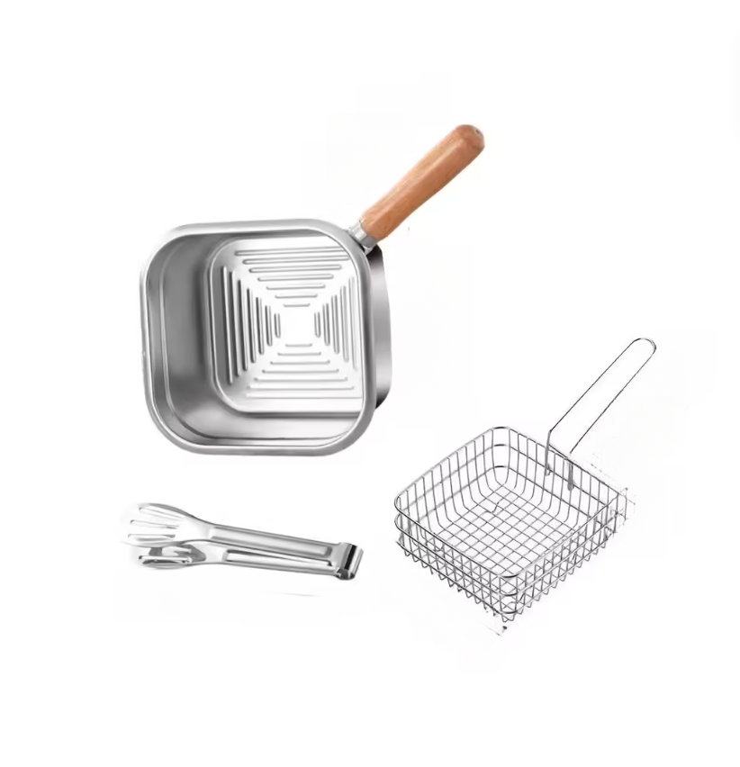 1 Set Wajan Penggorengan Perse - Camping Cooking Basket ulasan dan harga