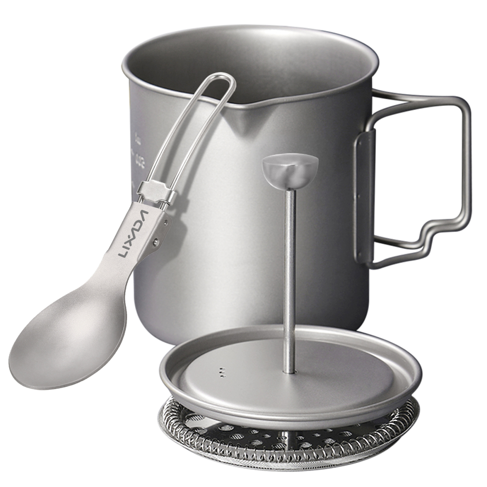 Lixada cangkir kopi Titanium 7 - Camping Cooking Ware ulasan dan harga