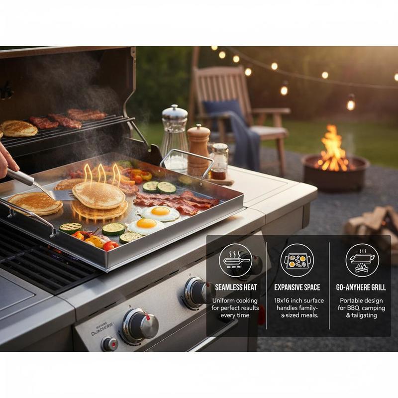 Wajan Panggang Datar Universal - Camping Cooking Ware ulasan dan harga
