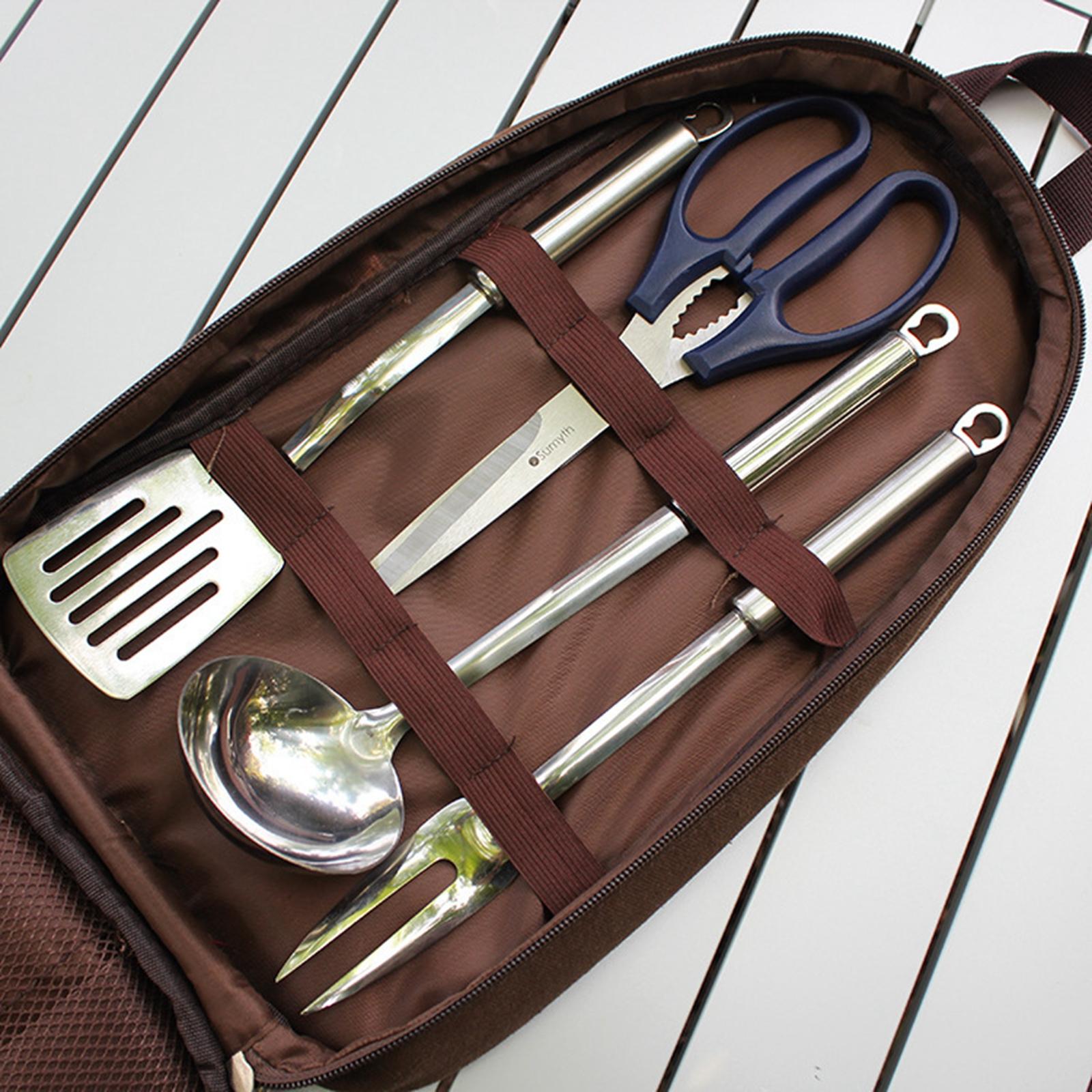 Set peralatan dapur Kemah, 7 b - Camping Cooking Knife Set ulasan dan harga