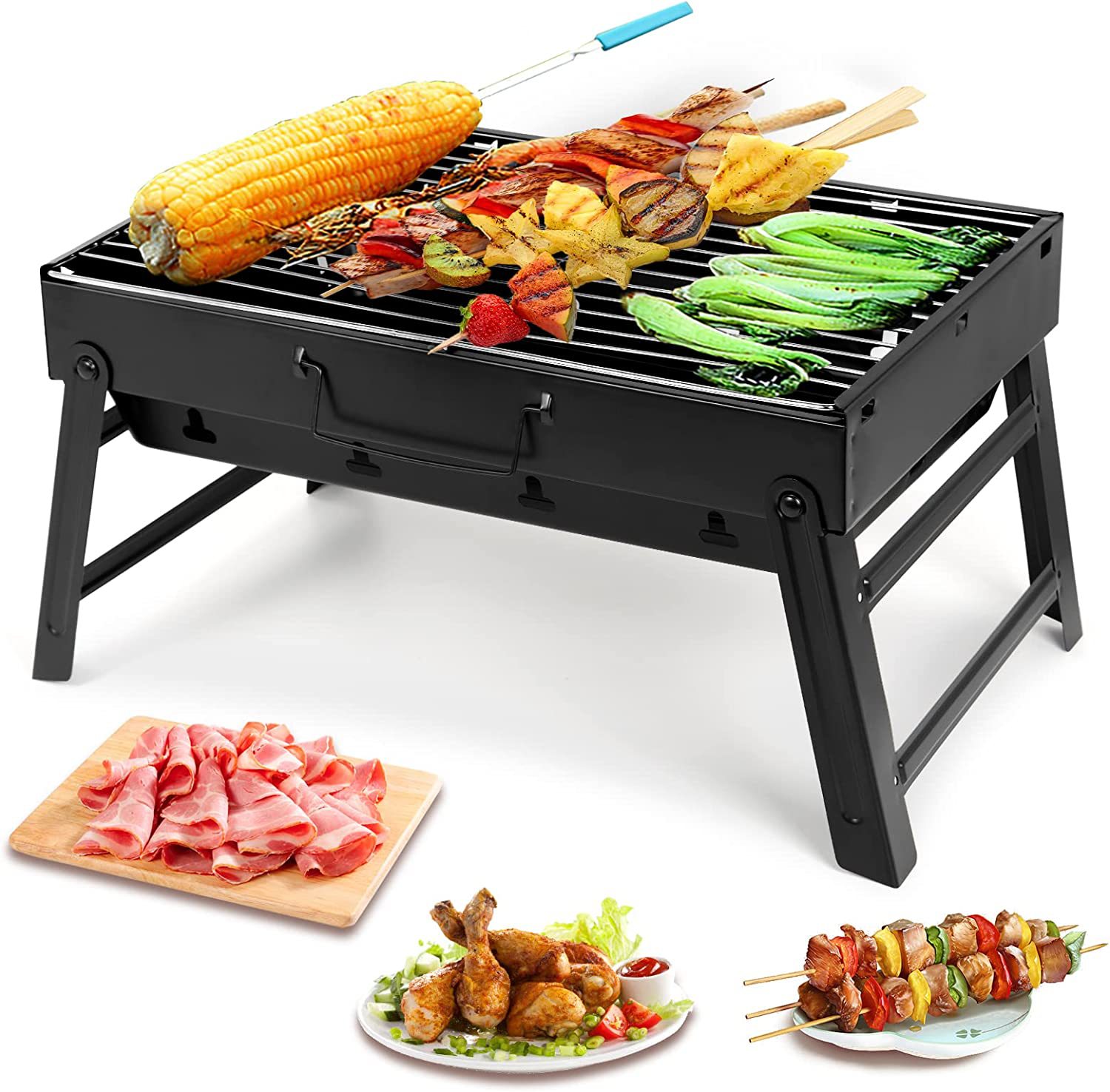 Pemanggang portabel arang BBQ  - Camping Cooking Roll ulasan dan harga