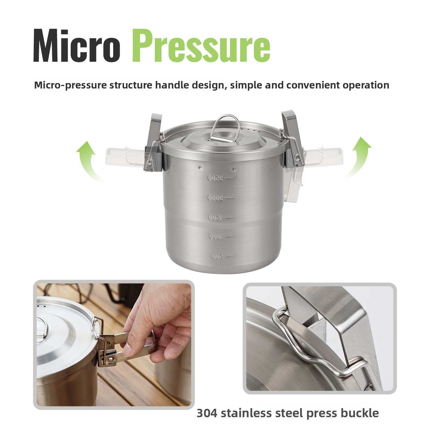 Peralatan masak stainless stee - Camping Hanging Cooking Pot ulasan dan harga