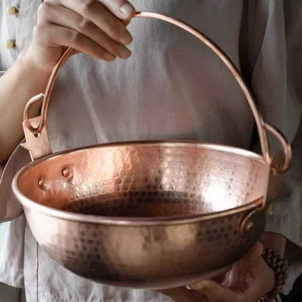 Panci Gantung Tembaga Vintage, - Camping Hanging Cooking Pot ulasan dan harga