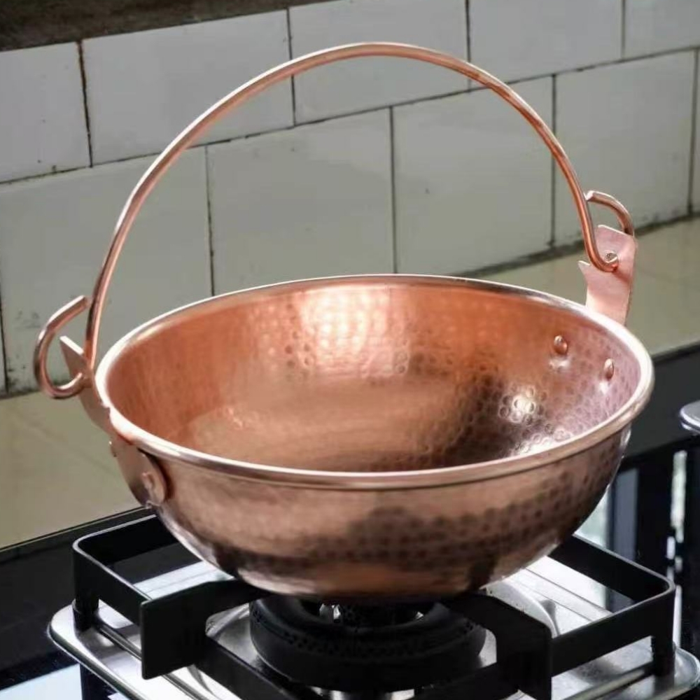 Panci Gantung Tembaga Vintage, - Camping Hanging Cooking Pot ulasan dan harga