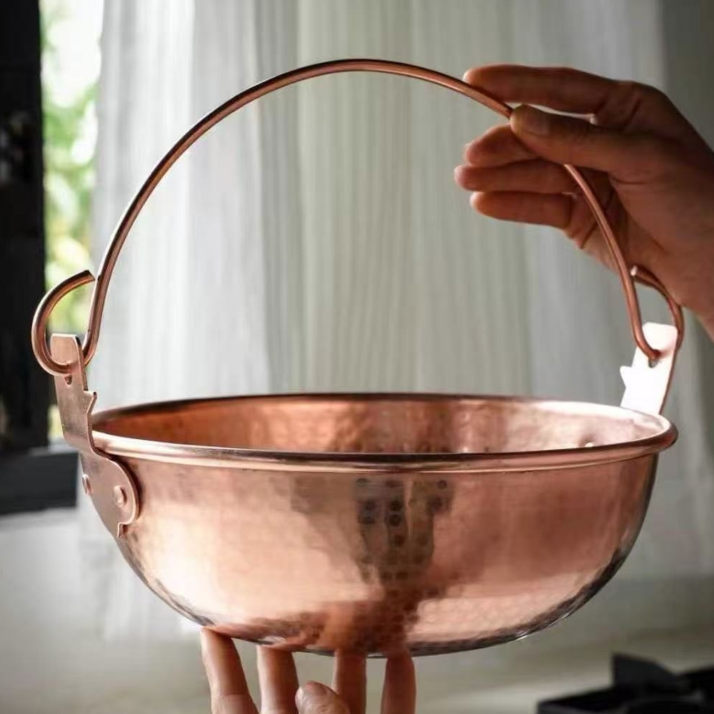 Panci Gantung Tembaga Vintage, - Camping Hanging Cooking Pot ulasan dan harga
