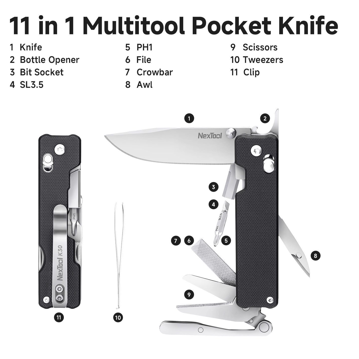 Nextool Knight K30 Pisau Lipat - Camping Cooking Knife Set ulasan dan harga