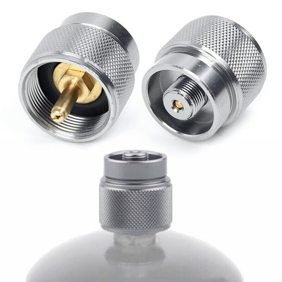 1/2 Buah Adaptor Isi Ulang Kom - Camping Cooking Canister ulasan dan harga