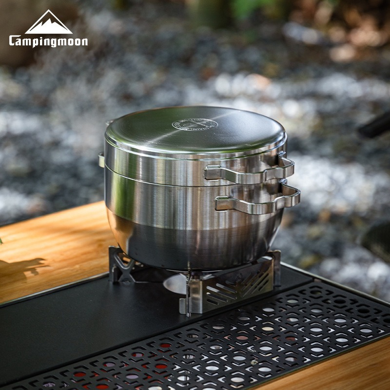 Panci gantung stainless steel  - Camping Hanging Cooking Pot ulasan dan harga