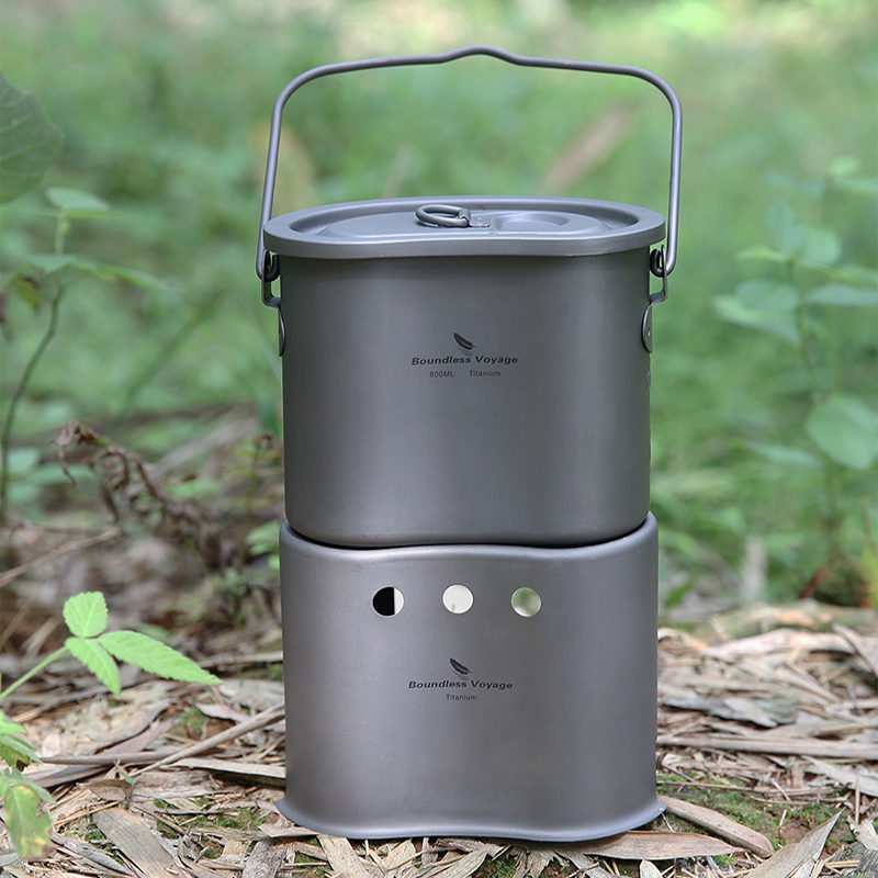 Perangkat masak Titanium Voyag - Camping Hanging Cooking Pot ulasan dan harga