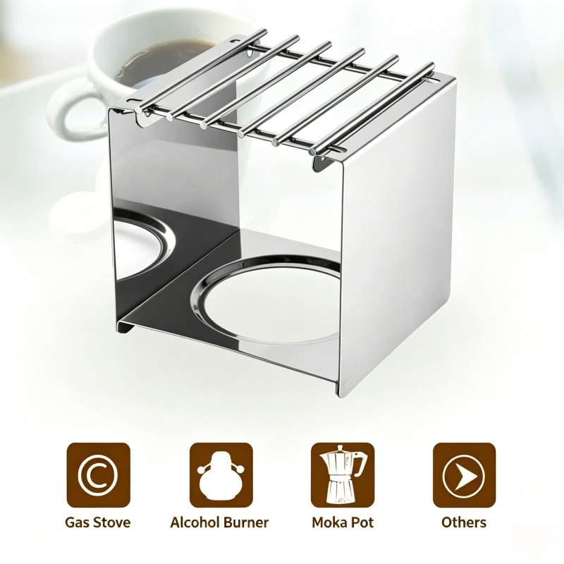 Penyangga Kompor Kopi Persegi  - Camping Cooking Tools ulasan dan harga