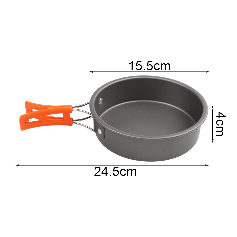 1pc Wajan Penggorengan Alumina - Camping Cooking Ware ulasan dan harga