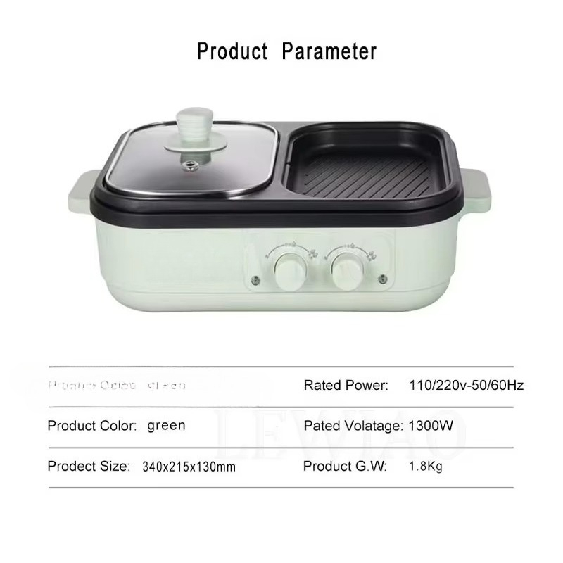 Panci barbeque anti lengket mu - Camping Cooking Electric ulasan dan harga