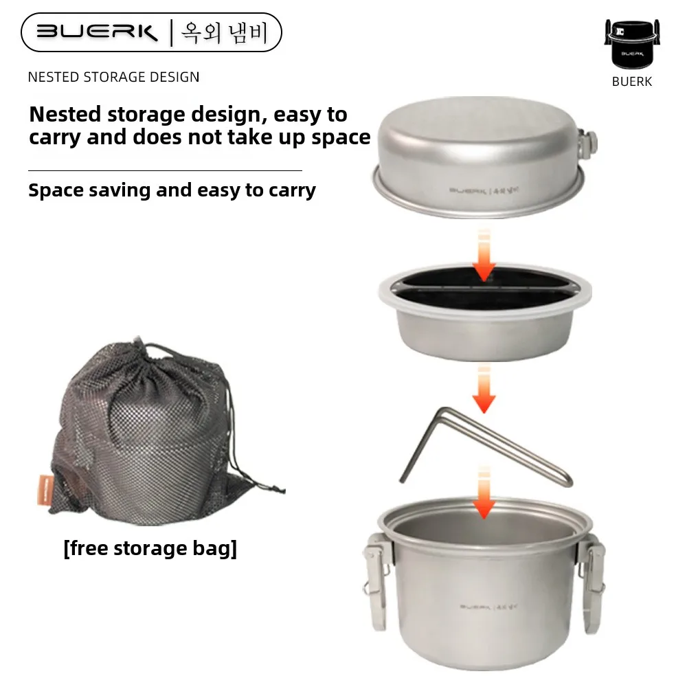 Panci kukus multifungsi untuk  - Camping Cooking Tools ulasan dan harga