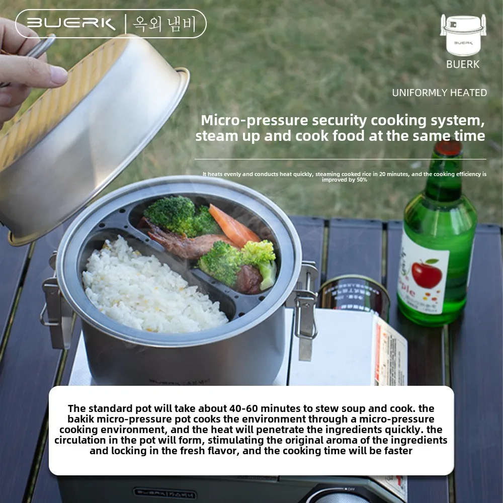 Panci kukus multifungsi untuk  - Camping Cooking Tools ulasan dan harga
