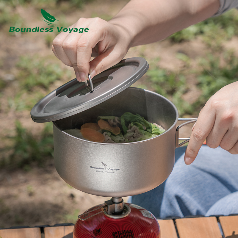 Ketel Kemah bahan Titanium tan - Camping Cooking Container ulasan dan harga