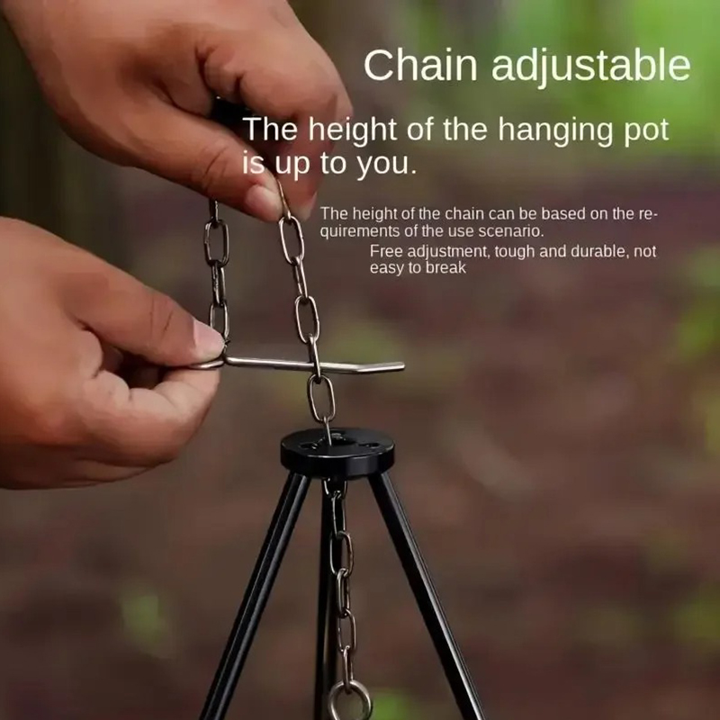 Rak Panci Gantung Tripod BBQ P - Camping Hanging Cooking Pot ulasan dan harga