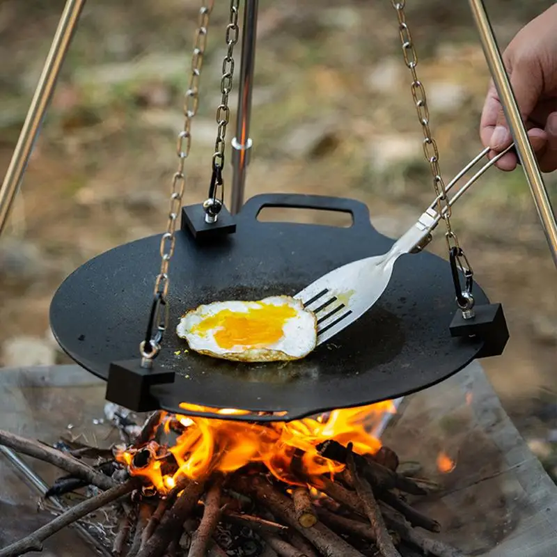Tripod Api Unggun Aluminium un - Camping Hanging Cooking Pot ulasan dan harga