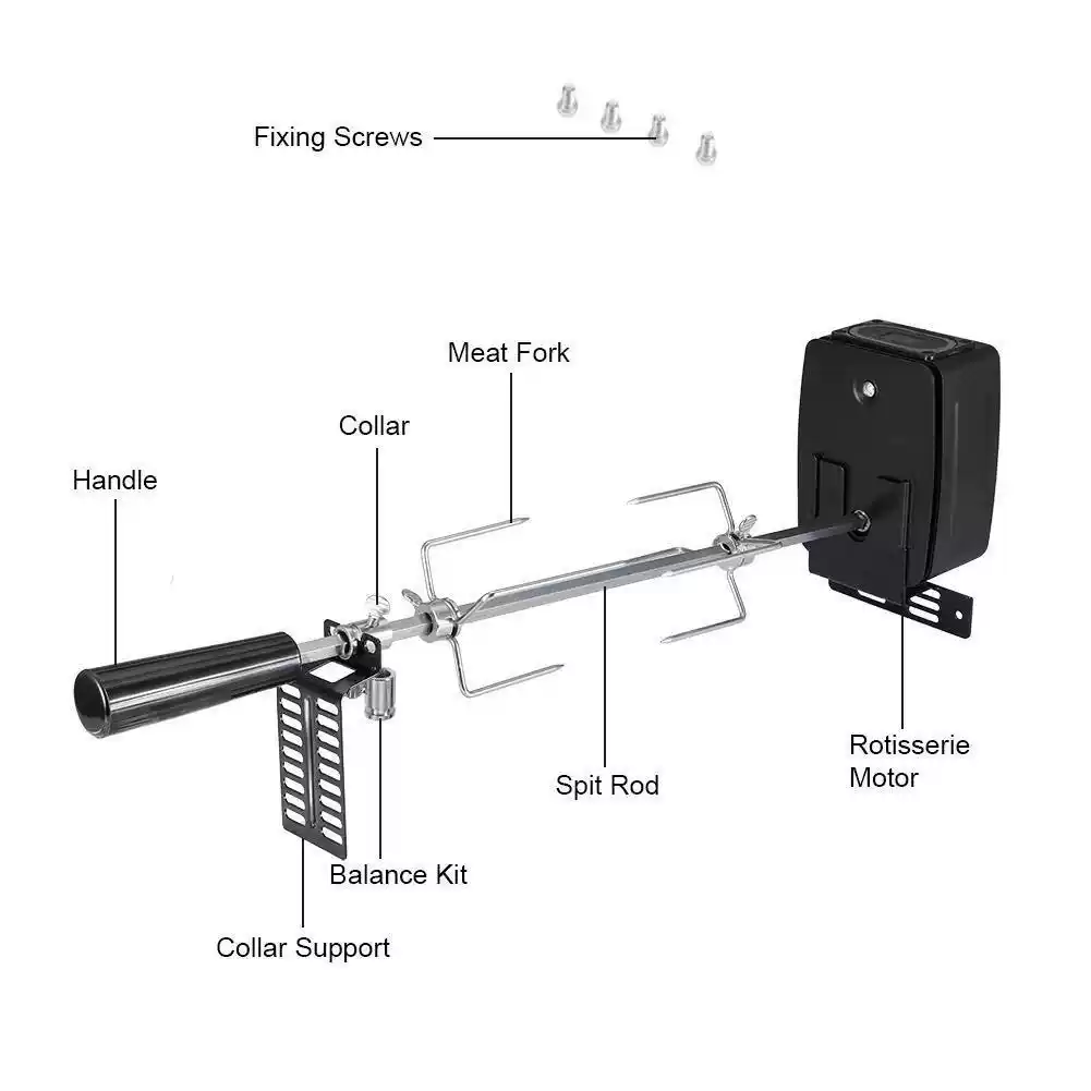 Kit Rotisserie BBQ Elektrik Ot - Camping Cooking Electric ulasan dan harga