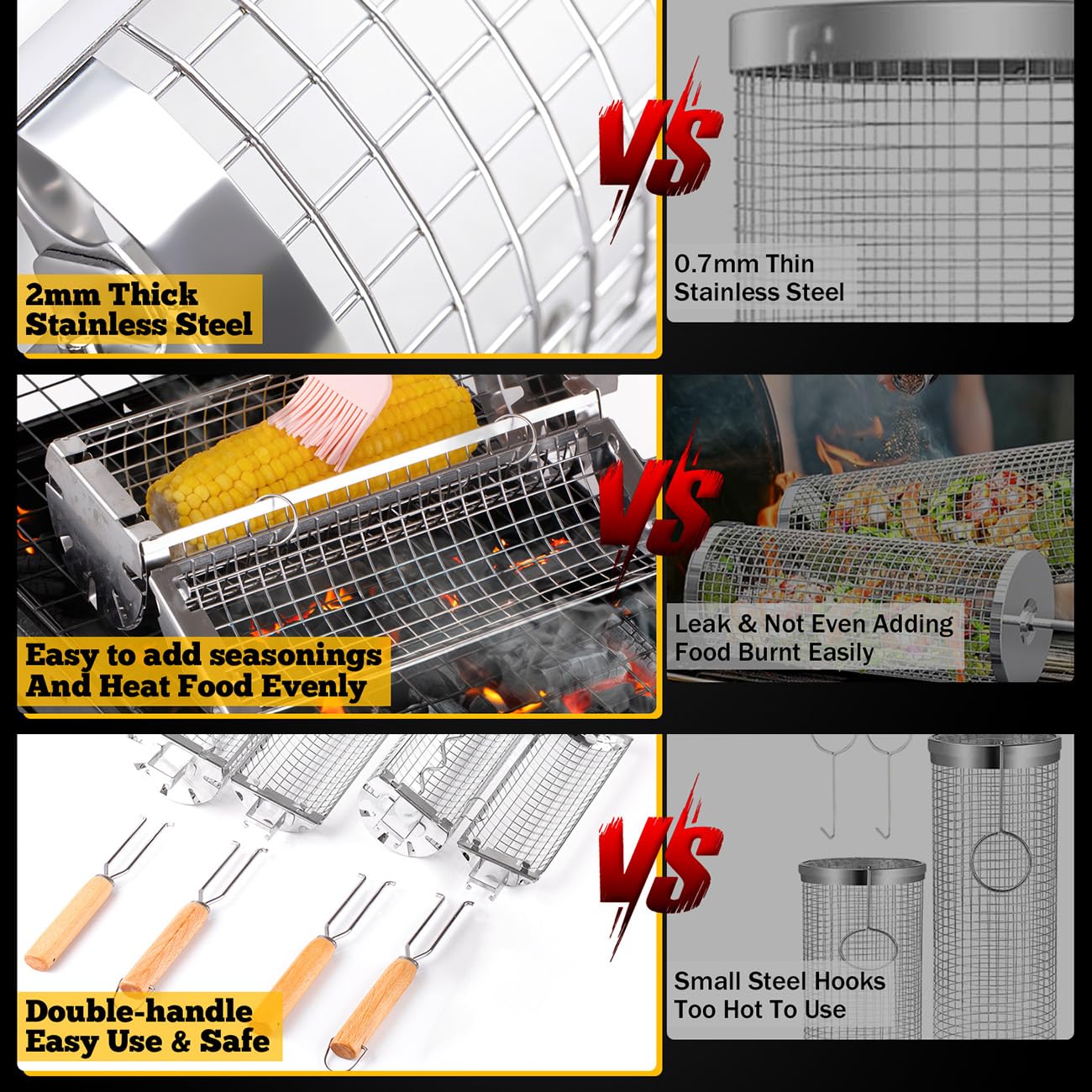 BUYYES Keranjang Panggangan Be - Camping Cooking Roll ulasan dan harga
